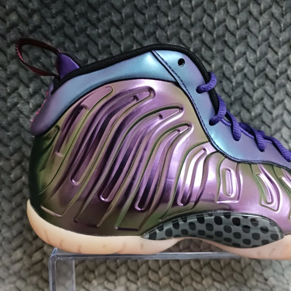 Nike Little Posite One GS Iridescent Purple Youth Basketball Shoes Size 6.5Y